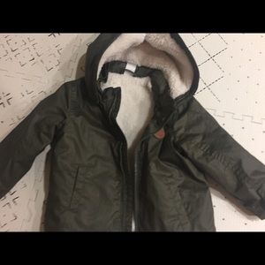 H&M boys fleece lined parka